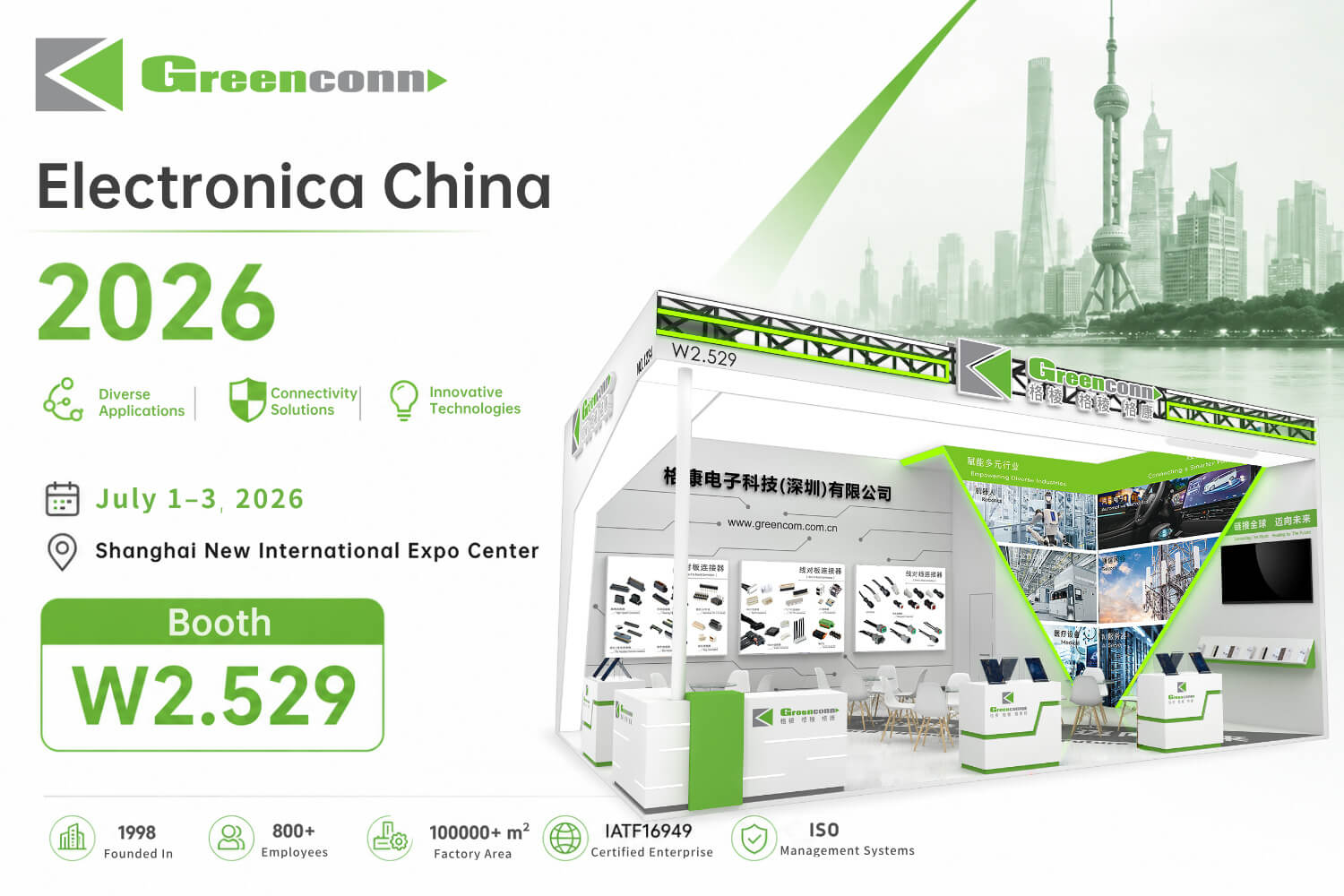 Greenconn at Electronica China 2026